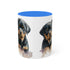 Rottweiler Pupies - Color Accent Mugs, 11oz